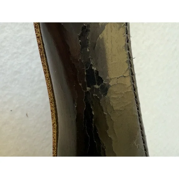 Vintage Marc Jacobs Black Rose Gold Mouse ballet Patent leather Made In Italy 35 Flats & Loafers